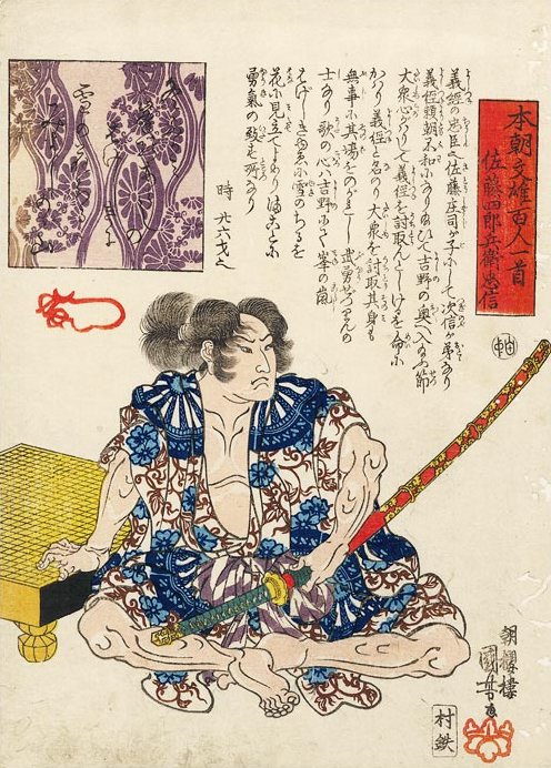 Kuniyoshi - 100 Poets from the Literary Heroes of Our Country (S22