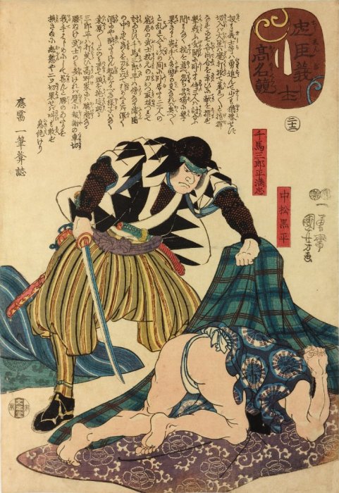 Kuniyoshi - Comparison of the High Renown of the Loyal Retainers & Faithful Samurai (S57