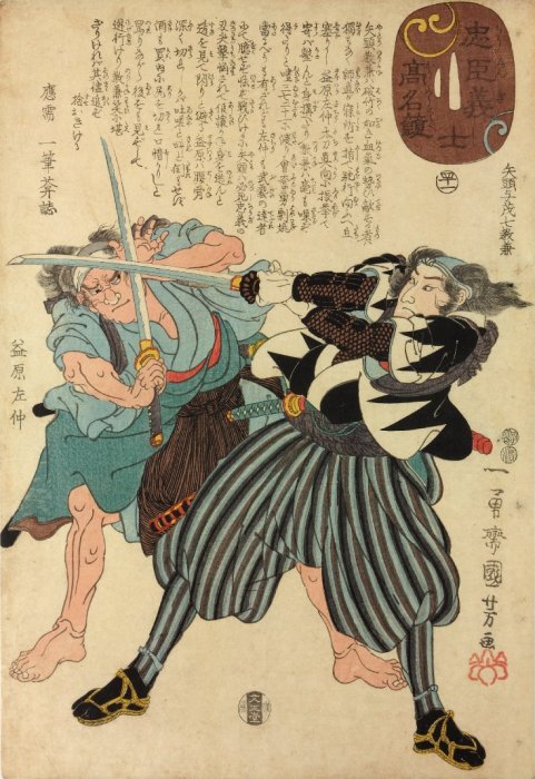 Kuniyoshi - Comparison of the High Renown of the Loyal Retainers & Faithful Samurai (S57