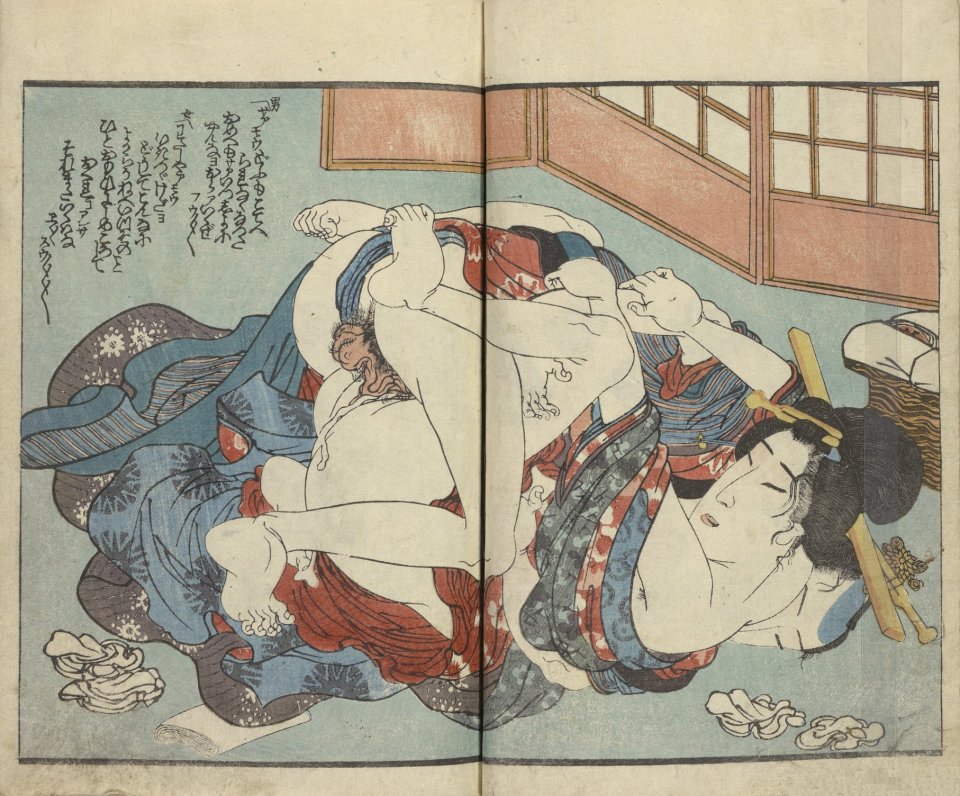 Kuniyoshi - Flowers by a Stream, Vol 2, p