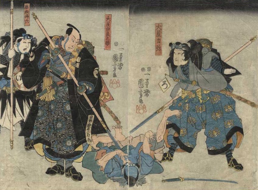 Kuniyoshi - Scene from the Tale of the 47 Ronin (Chshingura)