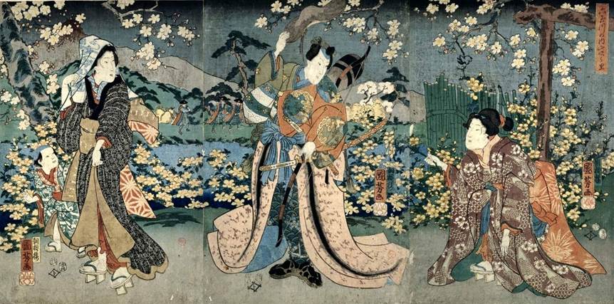 KUNIYOSHI - (TRIPTYCH) w0000045(4)1854