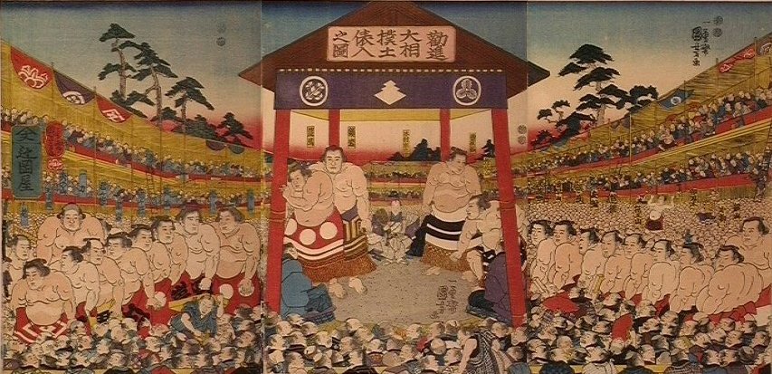 Kuniyoshi - (sum triptych), 